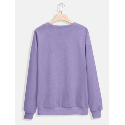 EZwear Women.s Round Neck Long Sleeve Sweatshirt - Choose Your Size