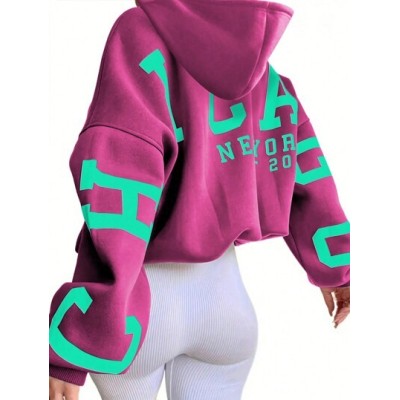 EZwear Women.S Hoodie With Letter Print - Choose Your Size