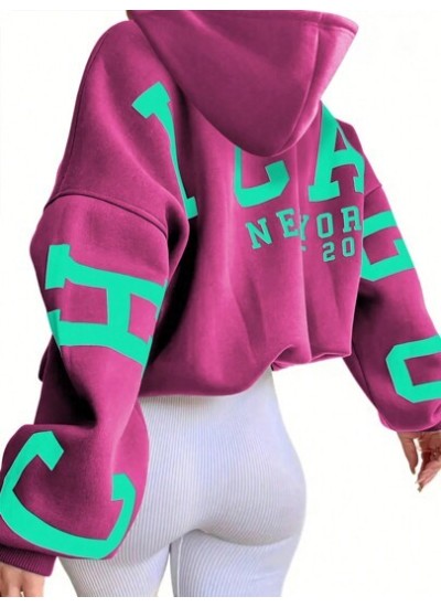 EZwear Women.S Hoodie With Letter Print - Choose Your Size