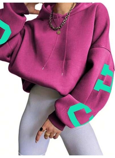 EZwear Women.S Hoodie With Letter Print - Choose Your Size