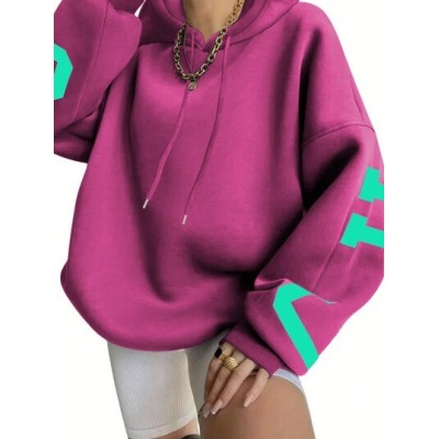 EZwear Women.S Hoodie With Letter Print - Choose Your Size