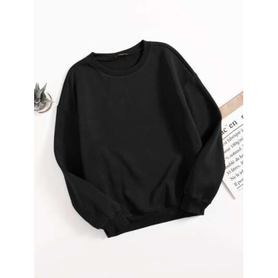 EZwear Solid Drop Shoulder Sweatshirt - Choose Your Size