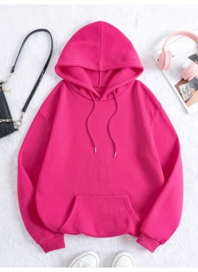 EZwear Kangaroo Pocket Drawstring Thermal Lined Hoodie - Choose Your Size