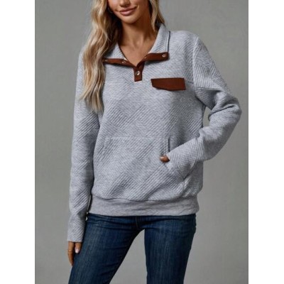 LUNE Contrast Trim Kangaroo Pocket Sweatshirt - Choose Your Size