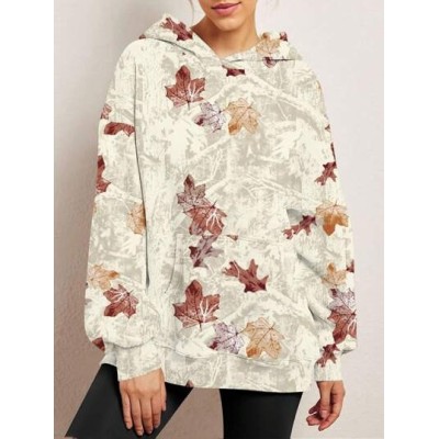 LUNE Women.s Random Printed Kangaroo Pocket Hoodie - Choose Your Size