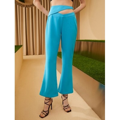 Unity Solid Cutout Flare Leg Pants - Choose Your Size