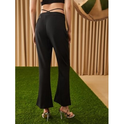 Unity Cutout Waist Flare Leg Pants - Choose Your Size