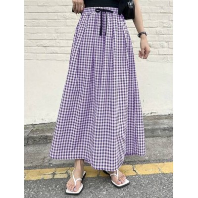 Buffalo Plaid Wide Leg Pants - Choose Your Size