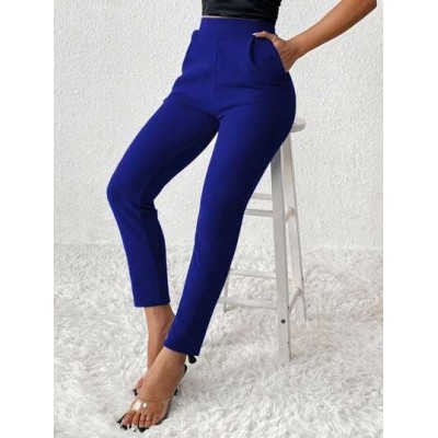 PETITE Solid Color Tapered Spring Women Pants - Choose Your Size