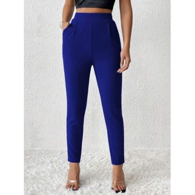 PETITE Solid Color Tapered Spring Women Pants - Choose Your Size