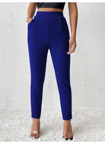 PETITE Solid Color Tapered Spring Women Pants - Choose Your Size