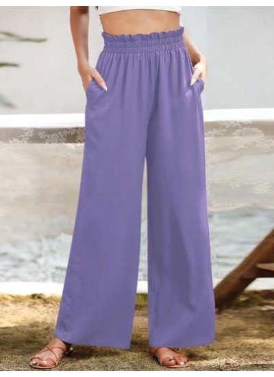 LUNE Paperbag Waist Wide Leg Pants - Choose Your Size