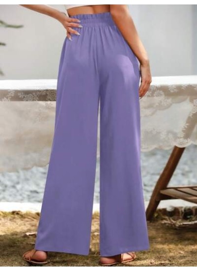 LUNE Paperbag Waist Wide Leg Pants - Choose Your Size