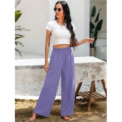 LUNE Paperbag Waist Wide Leg Pants - Choose Your Size