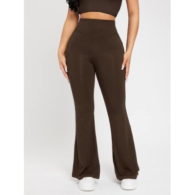 PETITE High Waist Flare Leg Pants - Choose Your Size