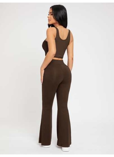 PETITE High Waist Flare Leg Pants - Choose Your Size