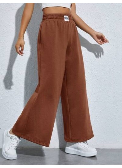 PETITE Women.s Wide Leg Sweatpants With Patch - Choose Your Size