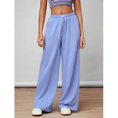 Women.S Casual Elastic Waist Straight Leg Sweatpants - Choose Your Size