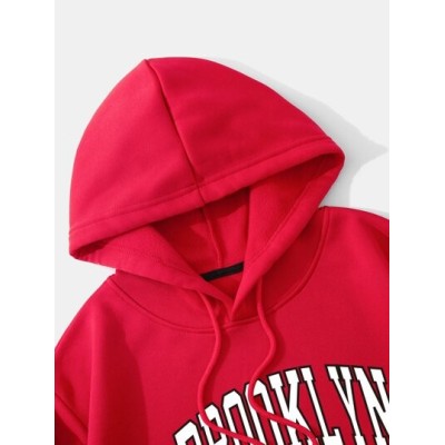 EZwear Letter Graphic Thermal Lined Drawstring Crop Hoodie - Choose Your Size