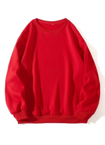 EZwear Solid Drop Shoulder Sweatshirt - Choose Your Size