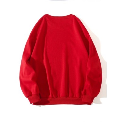 EZwear Solid Drop Shoulder Sweatshirt - Choose Your Size