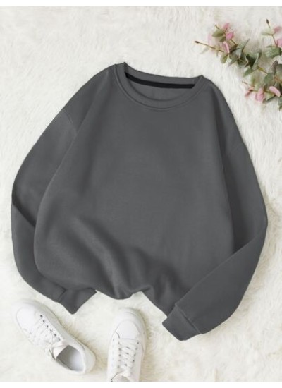 EZwear Solid Round Neck Thermal Pullover - Choose Your Size