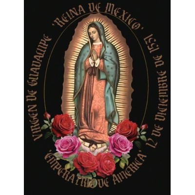 EZwear Women.s Printed Hoodie With Virgin Mary Back Design - Choose Your Size