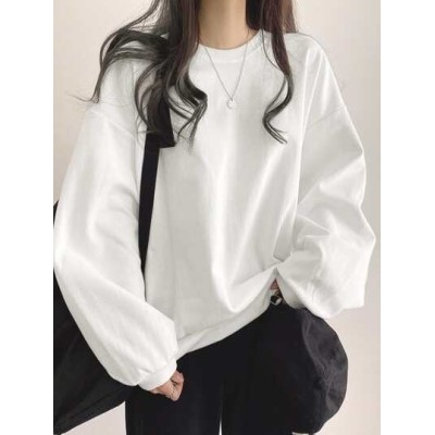 Solid Drop Shoulder Oversized Tee - Choose Your Size