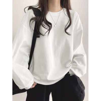 Solid Drop Shoulder Oversized Tee - Choose Your Size