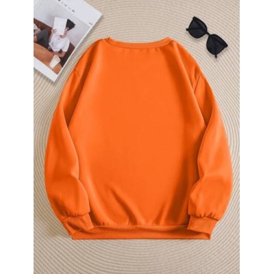 EZwear Women.s Letter Print Round Neck Sweatshirt - Choose Your Size