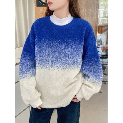 Dazy Star Ombre Drop Shoulder Oversized Pullover - Choose Your Size