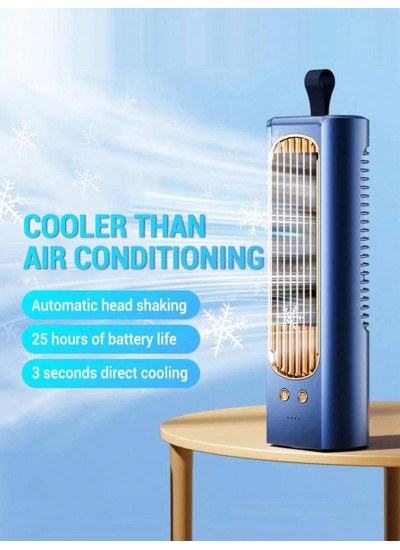 Rechargeable Multifunctional Desktop Oscillating Head Vertical Tower Fan Cooler