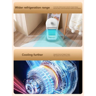 Rechargeable Multifunctional Desktop Oscillating Head Vertical Tower Fan Cooler