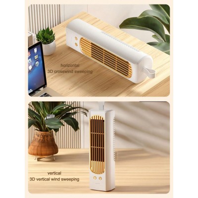 Rechargeable Multifunctional Desktop Oscillating Head Vertical Tower Fan Cooler