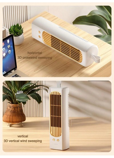 Rechargeable Multifunctional Desktop Oscillating Head Vertical Tower Fan Cooler