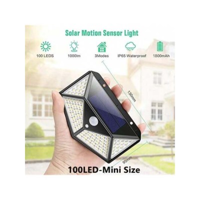 Solar Outdoor Lights With Motion Sensor, 3 Heads Security Lights Solar Powered,