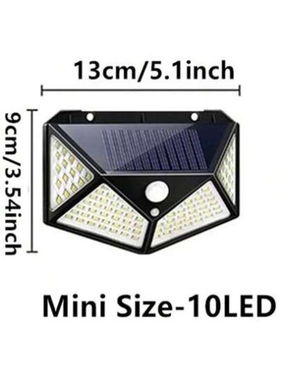 Solar Outdoor Lights With Motion Sensor, 3 Heads Security Lights Solar Powered,