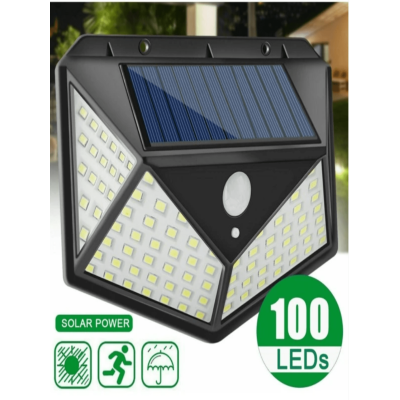 100LED solar four sided luminous courtyard light, high-power, energy-saving, con