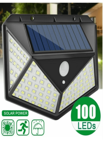 100LED solar four sided luminous courtyard light, high-power, energy-saving, con