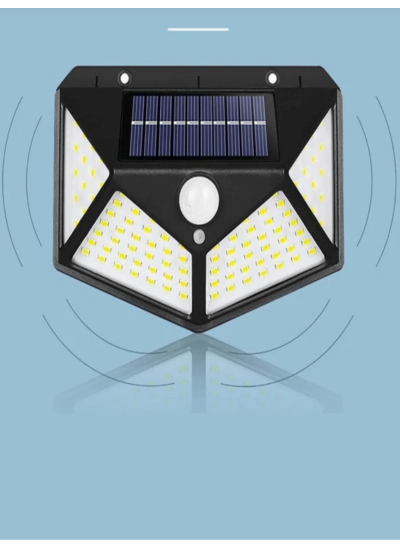 100LED solar four sided luminous courtyard light, high-power, energy-saving, con