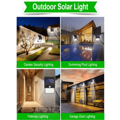 100LED solar four sided luminous courtyard light, high-power, energy-saving, con