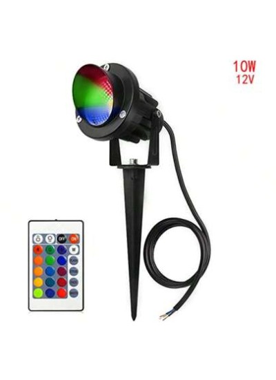 10W RGB LED COB Landscape Lamp Waterproof Garden Walkway Lawn Spike Spot Light