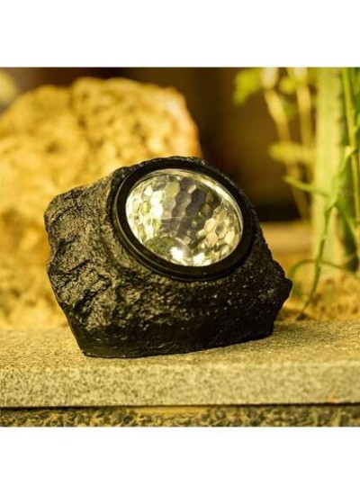 Solar Powered Stone Lamp, Outdoor Waterproof Landscape Lighting Garden Lawn Deco