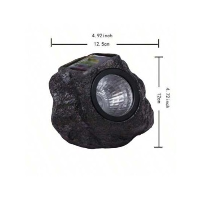 Solar Powered Stone Lamp, Outdoor Waterproof Landscape Lighting Garden Lawn Deco