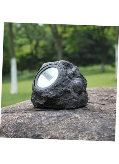 Solar Powered Stone Lamp, Outdoor Waterproof Landscape Lighting Garden Lawn Deco