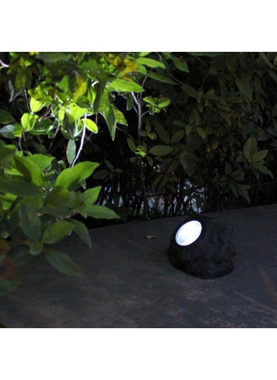 Solar Powered Stone Lamp, Outdoor Waterproof Landscape Lighting Garden Lawn Deco