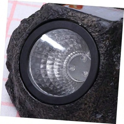 Solar Powered Stone Lamp, Outdoor Waterproof Landscape Lighting Garden Lawn Deco