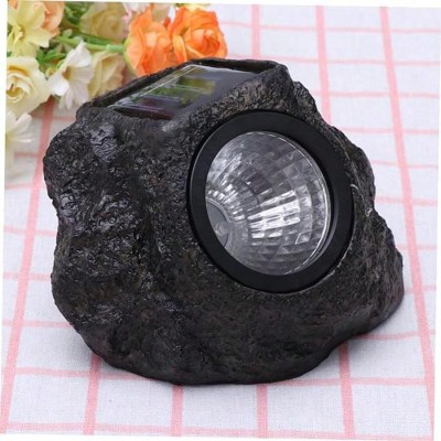 Solar Powered Stone Lamp, Outdoor Waterproof Landscape Lighting Garden Lawn Deco