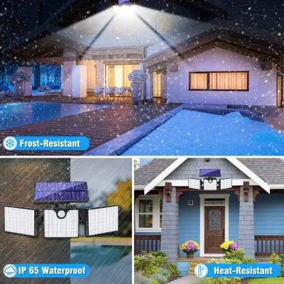 1pc 266 LED 2200LM Adjustable Outdoor LED Sun Motion Sensor Light