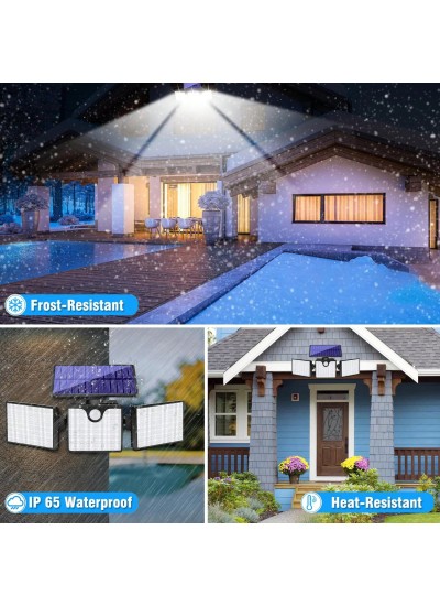 1pc 266 LED 2200LM Adjustable Outdoor LED Sun Motion Sensor Light